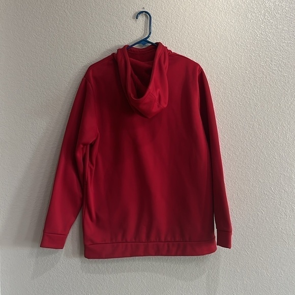 Solaris Men’s Pullover Red Hoodie Size M Slim Kangaroo pocket - Picture 13 of 13